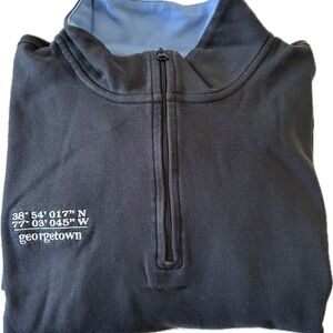 Vineyard vines men’s coordinates jersey 1/4 quarter zip, Black, XL